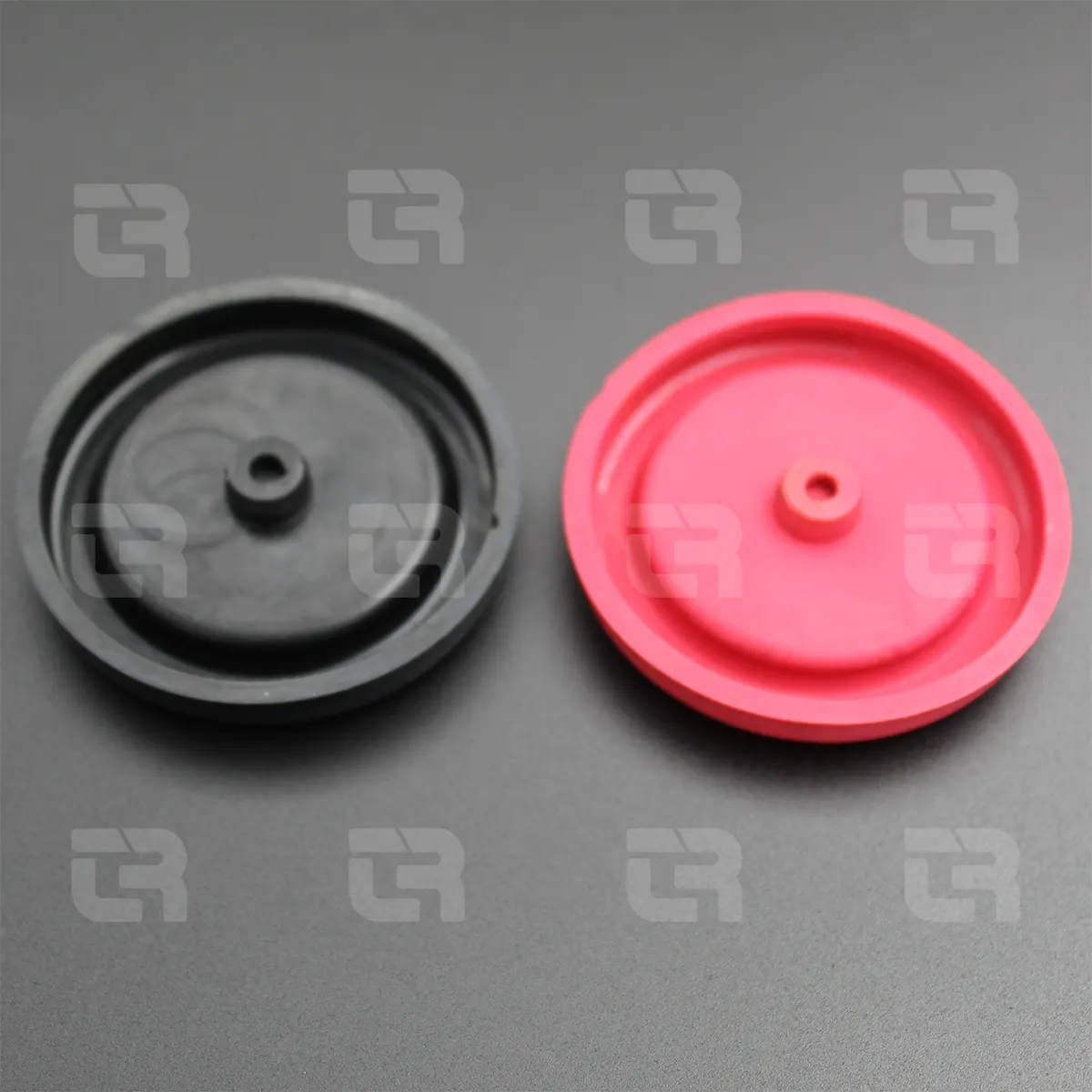 Custom molded rubber cap