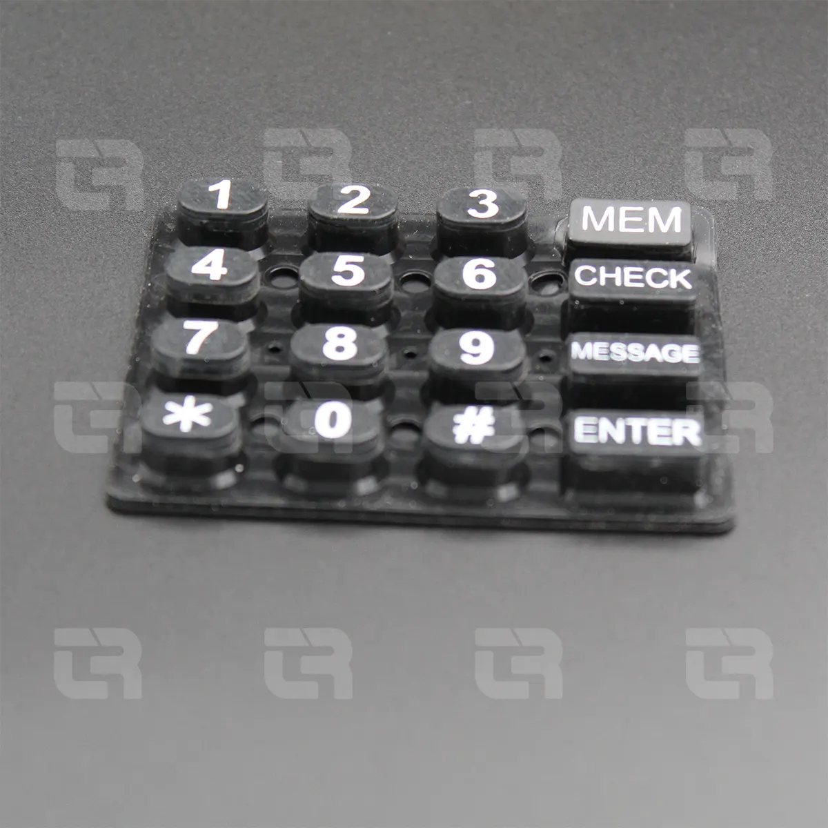 Security system silicone keypad
