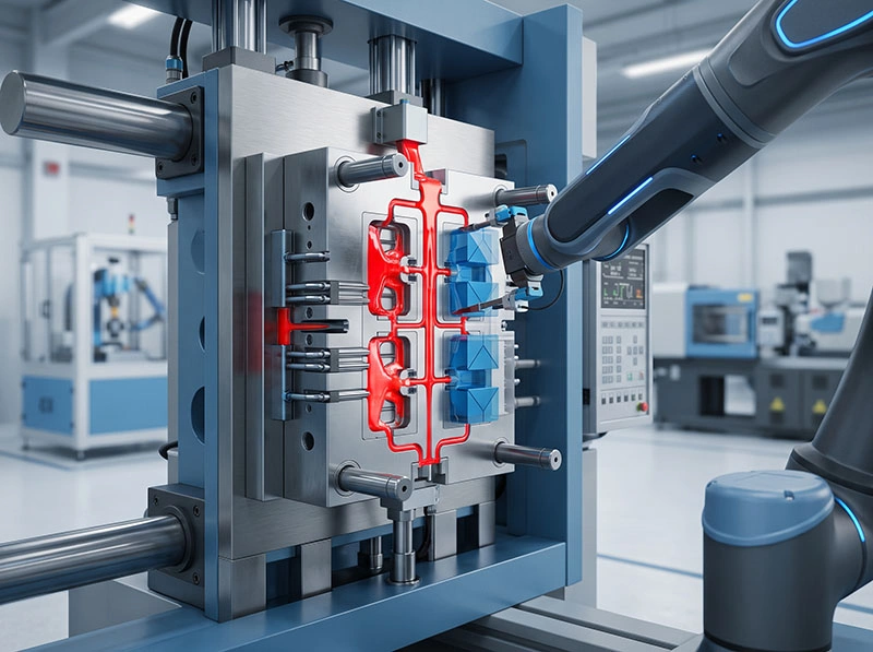 3D CAD DFM Simulation for Plastic Injection Mold Manufacturing