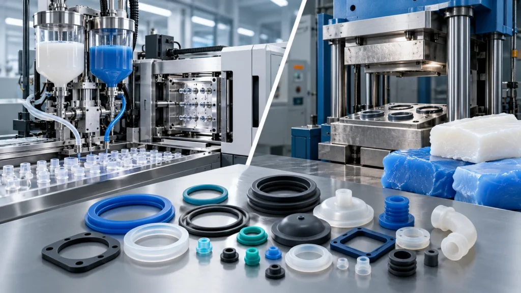 LSR vs HCR Silicone: Key Differences for Custom Silicone Parts